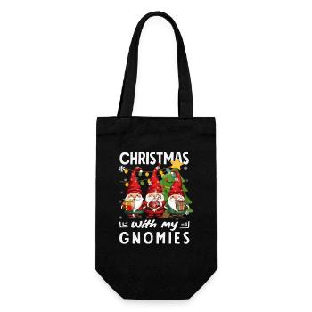 Noël avec mes gnomes Nains de Noël - Sac à bouteille - noir - Devant