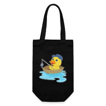 Pêche au poisson canard pêcheur - Sac à bouteille - noir - Devant