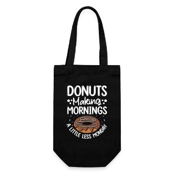 Restauration rapide en donuts - Sac à bouteille - noir - Devant