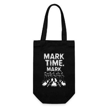 Spielmannszug Blaskapelle Mark Time Mark - Geschenkbeutel für Flaschen - Schwarz - Vorne