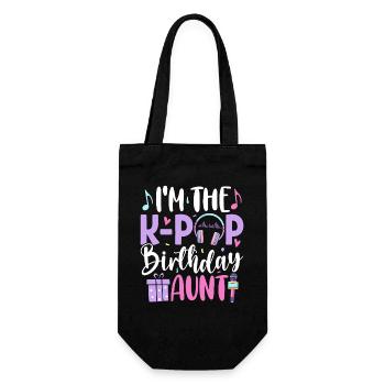 I'm The K Pop Birthday Sister - Gift Bag for Bottles - black - Front