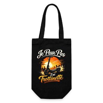 Je peux pas j'ai trottinette - Sac à bouteille - noir - Devant