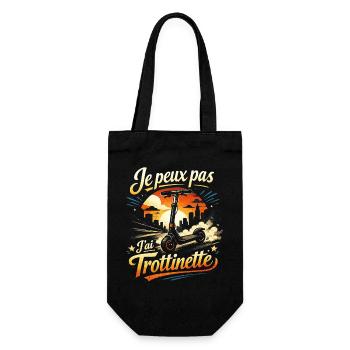Je peux pas J'ai Trottinette - Sac à bouteille - noir - Devant