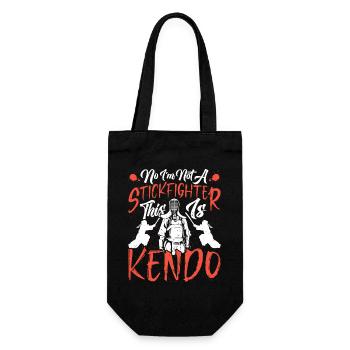  Kendo Sinobi Sticks Swordsman Kendo Instructor - Gift Bag for Bottles - black - Front