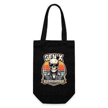 Skull Sunset Denim Rider - Geschenkbeutel für Flaschen - Schwarz - Vorne