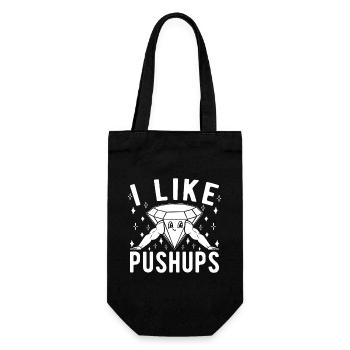 Accros à la salle : J’aime les pompes, la calistnie, la remise en forme - Sac à bouteille - noir - Devant