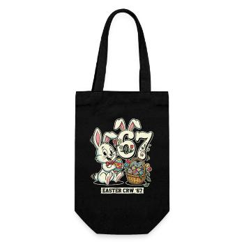 Easter Bunny 67 Vintage Design - Sac à bouteille - noir - Devant