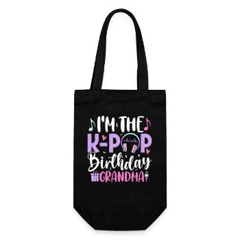 I'm The K Pop Birthday Grandma - Gift Bag for Bottles - black - Front