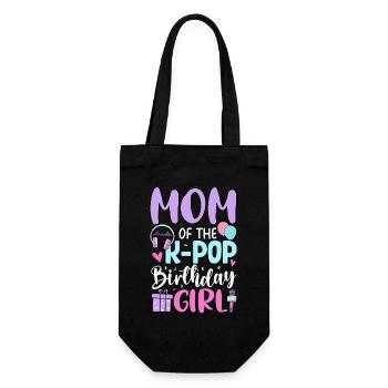 Maman de la fille d’anniversaire de K Pop - Sac à bouteille - noir - Devant
