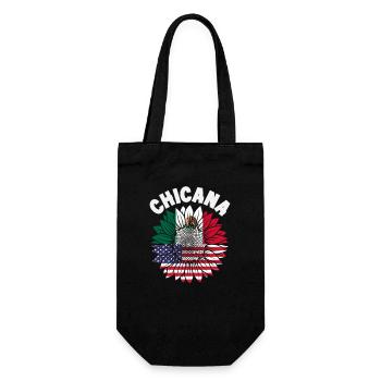 Mexiko Stolz & Heimat Mexikaner Mexico Flagge - Geschenkbeutel für Flaschen - Schwarz - Vorne