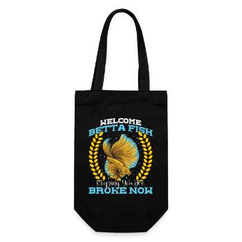 Betta-Fischhalter Aquarist Aquarist Aquarium Siamese - Geschenkbeutel für Flaschen - Schwarz - Vorne