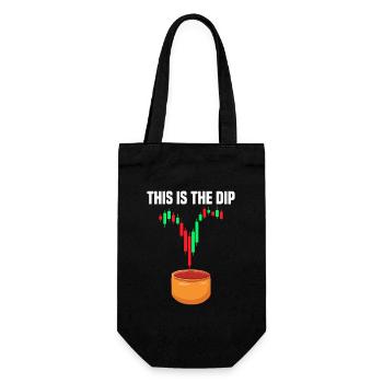 This is the dip Stock Market Stock Market Trader - Gift Bag for Bottles - black - Front