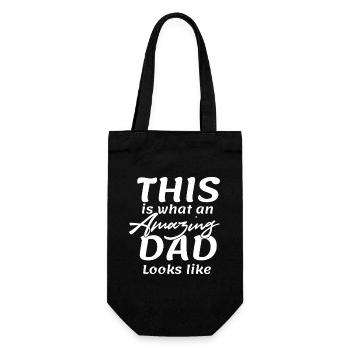 Voilà à quoi ressemble un père incroyable - Sac à bouteille - noir - Devant