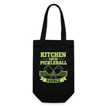 Pickleball Kitchen Crew Joueur drôle de pickleball - Sac à bouteille - noir - Devant