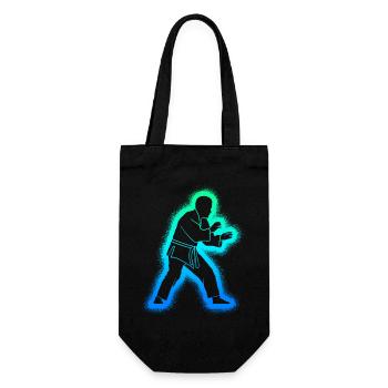 Judo Judoka Men Children Boys Martial Arts - Gift Bag for Bottles - black - Front