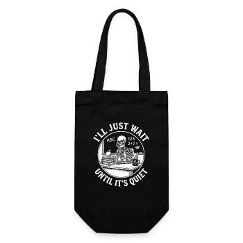 Lehrer Humor Design für genervte Lehrer - Geschenkbeutel für Flaschen - Schwarz - Vorne