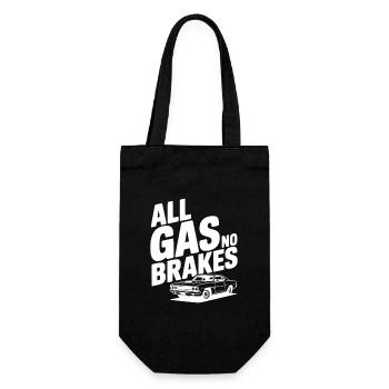 All Gas No Brakes - Gift Bag for Bottles - black - Front