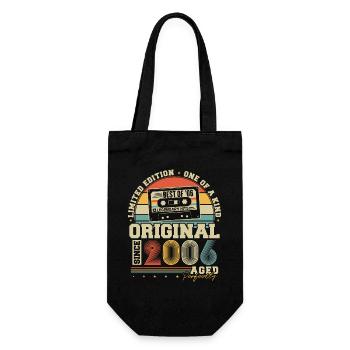 Original 2006 Vintage Vintage Rétro Anniversaire - Sac à bouteille - noir - Devant