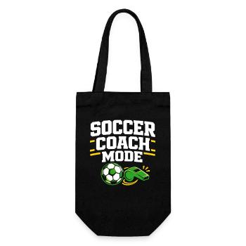 Fußballtraining Jugend-sport-trainer - Geschenkbeutel für Flaschen - Schwarz - Vorne