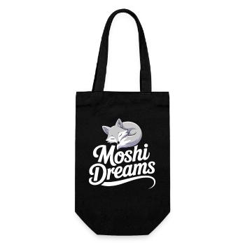Moshi Dreams Fuchs - Schlafender Fuchs Geschenk - Geschenkbeutel für Flaschen - Schwarz - Vorne