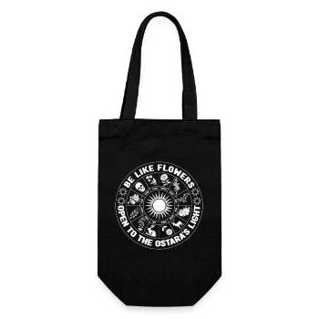 Be Like Flowers Pagan Easter Ostara Light - Gift Bag for Bottles - black - Front