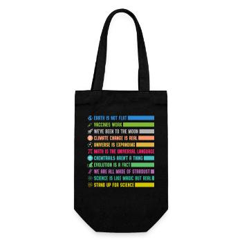 Déclarations scientifiques colorées - Sac à bouteille - noir - Devant