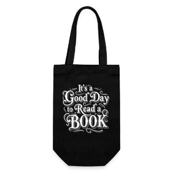 Good Day To Read A Book - Gift Bag for Bottles - black - Front