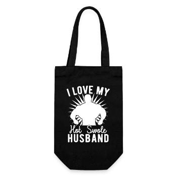Haltérophilie J’aime mon mari sexy et corpulent - Sac à bouteille - noir - Devant