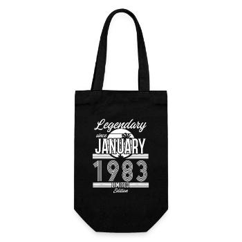 Legendary January 1983 Edition - Gift Bag for Bottles - black - Front