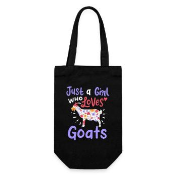 Juste une fille qui aime les chèvres - Sac à bouteille - noir - Devant