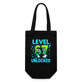 Level 67 Unlocked Six Seven Italian Brainrot Gamer - Gift Bag for Bottles - black - Front