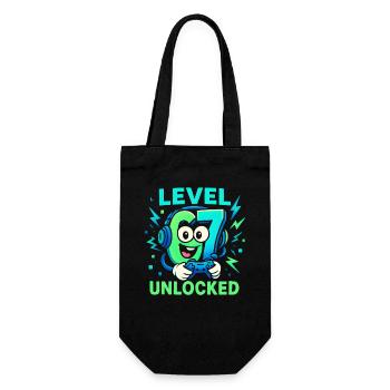 Level 67 Unlocked Six Seven Italian Brainrot Gamer - Gift Bag for Bottles - black - Front