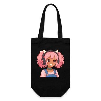 Vintage Japanese Bigfoot Gamer Anime Gaming - Gift Bag for Bottles - black - Front