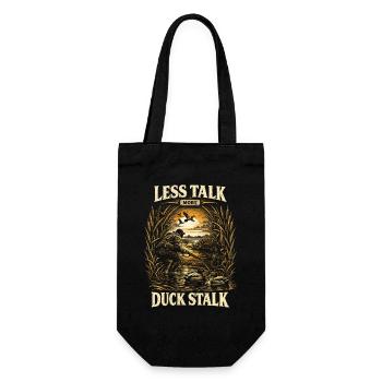 Duck Hunt Less Talk More Duck Stalk - Gift Bag for Bottles - black - Front