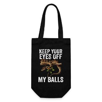 King Python Snakes Lover Terrarium Python - Gift Bag for Bottles - black - Front