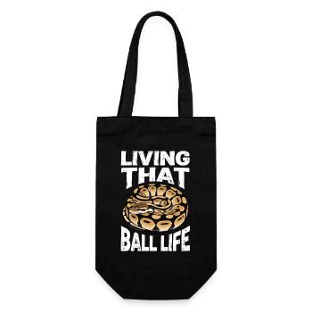 King Python Snakes Lover Terrarium Python - Gift Bag for Bottles - black - Front