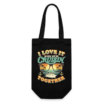 Cruise Cruise Ship Cruise Holidays - Gift Bag for Bottles - black - Front