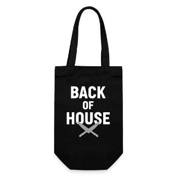 Prep Cook Küchenvorbereitung Back Of House Line - Geschenkbeutel für Flaschen - Schwarz - Vorne