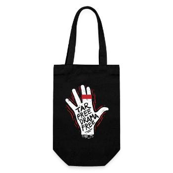 Nichtraucher Ex Raucher Tar Free Drama Free - Geschenkbeutel für Flaschen - Schwarz - Vorne