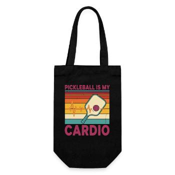 Le pickleball est mon cardio Joueur drôle de pickleball - Sac à bouteille - noir - Devant