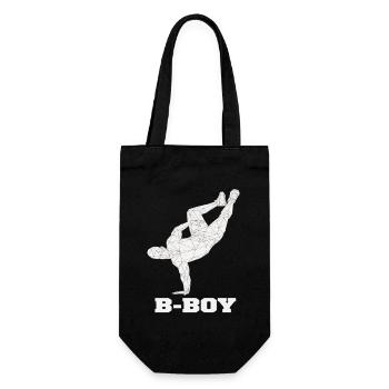 Breakdance B-Boy Street Dance Hip Hop - Gift Bag for Bottles - black - Front