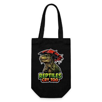 Emo Dinosaur, Sad Dino, Emotional - Gift Bag for Bottles - black - Front