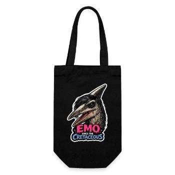 Emo Dinosaur, Sad Dino, Emotional - Gift Bag for Bottles - black - Front
