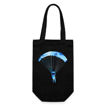 Paragliding Colorful Paragliding Men Paragliding - Gift Bag for Bottles - black - Front
