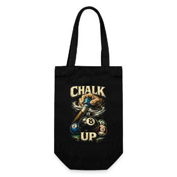 8-Ball Billard Chalk Up - Geschenkbeutel für Flaschen - Schwarz - Vorne