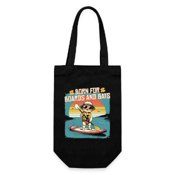 Stand up Paddle - Gift Bag for Bottles - black - Front
