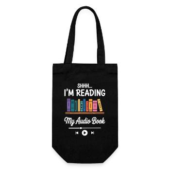 Reste en lisant mon livre audio, auteur de livres - Sac à bouteille - noir - Devant