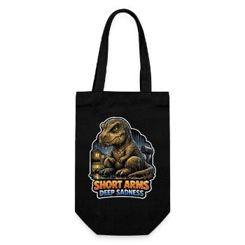 Emo Dinosaur, Sad Dino, Emotional - Gift Bag for Bottles - black - Front