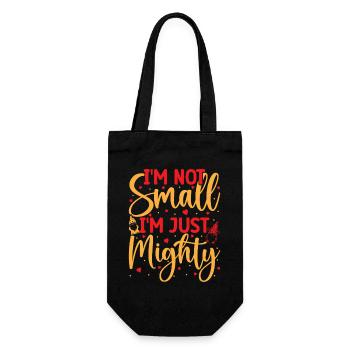 Garden Gnome Costume Not Small Just Mighty Gnome - Gift Bag for Bottles - black - Front
