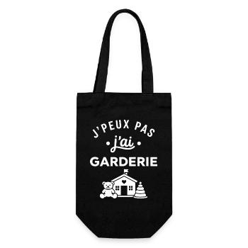 J’peux pas j’ai garderie - Sac à bouteille - noir - Devant